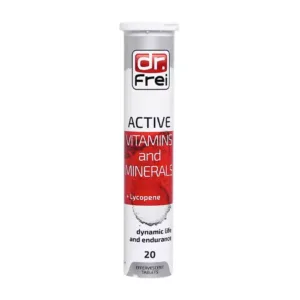 Active Vitamins Minerals + Lycopene Dr. Frei 20 viên - Viên sủi bổ sung vitamin và khoáng chất