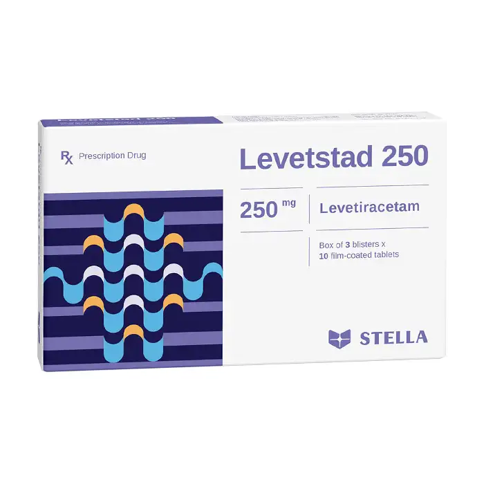 Levetstad 250mg Stella 3 vỉ x 10 viên - Thuốc hướng thần