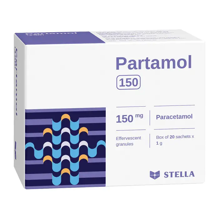 Partamol 150mg Stella Hộp 20 gói