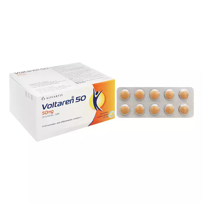 Voltaren 50mg Novartis 10 vỉ x 10 viên - Giảm đau, kháng viêm xương khớp