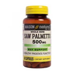 Saw Palmetto 500mg Mason Naturals 60 viên - Hỗ trợ phì đại tuyến tiền liệt