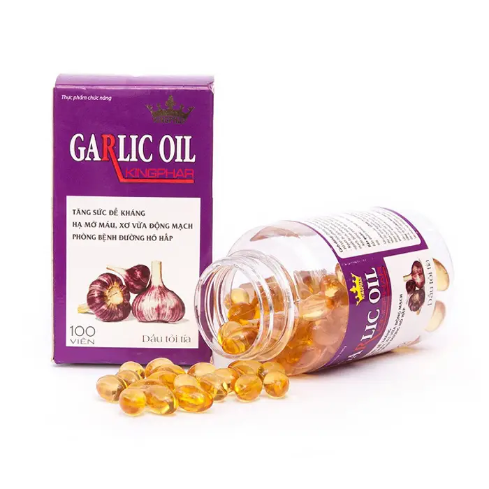 Garlic oil Kingphar 100 viên - Viên uống tỏi tía