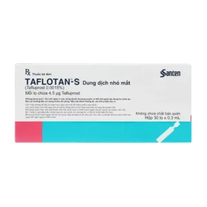 Taflotan-S 0.0015% Santen 30 ống x 0.3ml - Thuốc nhỏ mắt trị tăng nhãn áp