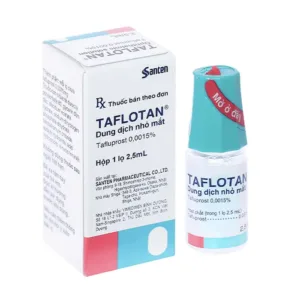 Taflotan 0.0015% Santen 2.5ml - Thuốc nhỏ mắt trị tăng nhãn áp