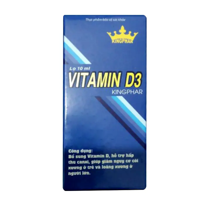 Vitamin D3 KingPhar 10ml - Giúp xương chắc khoẻ
