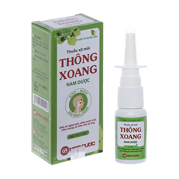 Thông Xoang Nam Dược 15 ml - Thuốc xịt mũi