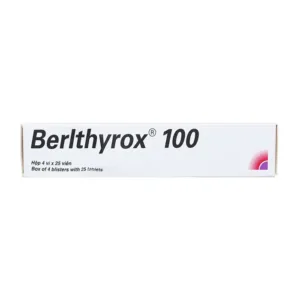 Berlthyrox 100mcg Menarini 4 vỉ x 25 viên