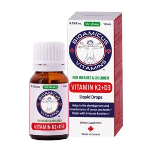 BioAmicus Vitamin K2 D3 10ml - Giúp thúc đẩy quá trình tạo xương, chống còi xương