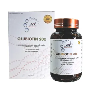 Glubiotin 20x Glutathione 1000 mg - Viên uống giảm nám da, trắng da