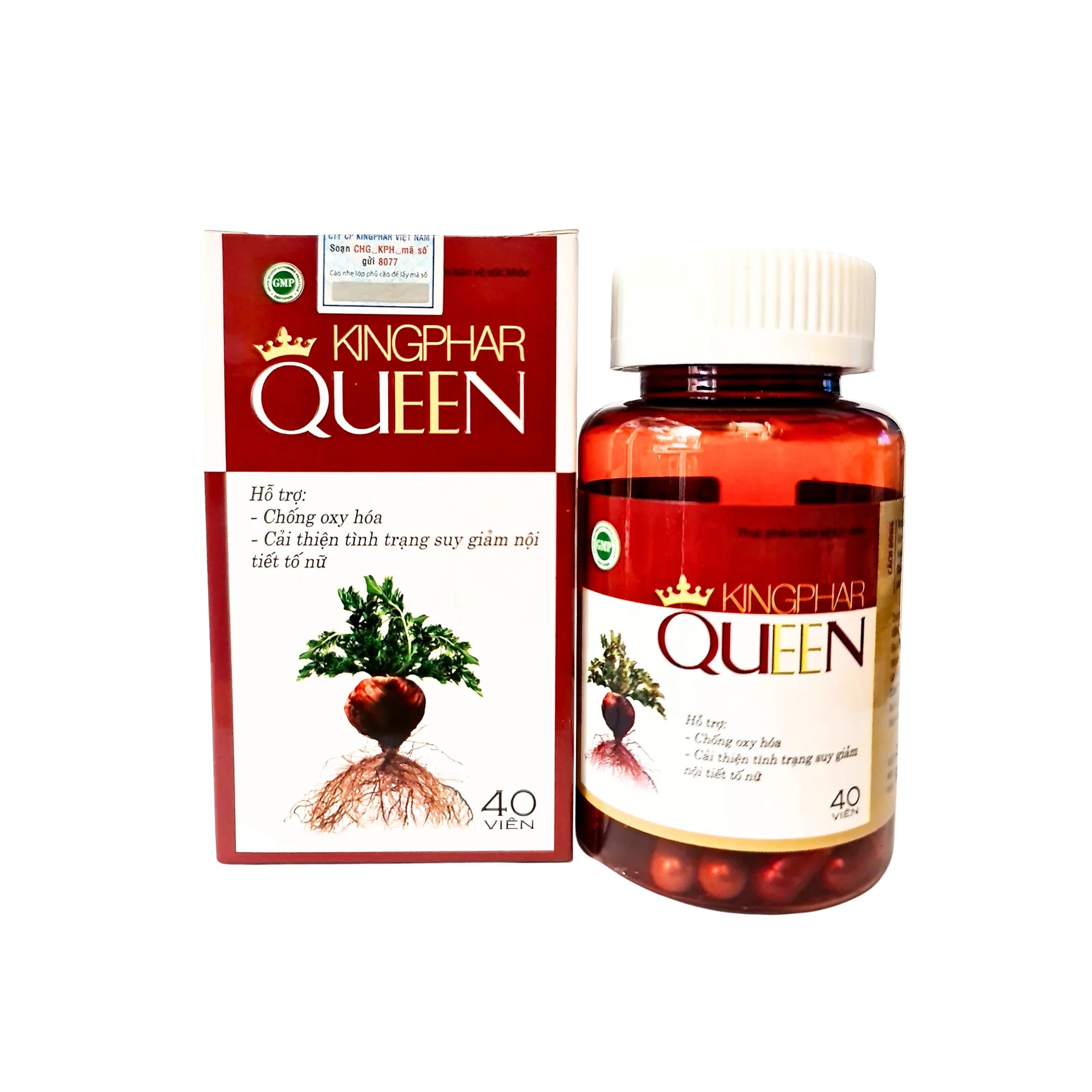 Viên uống đẹp da Kingphar Queen Lọ 40 viên
