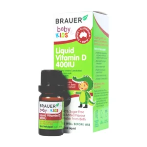 Brauer Baby Kid Liquid Vitamin D 400 IU - Giúp phát triển xương, răng cho bé chai 10ml