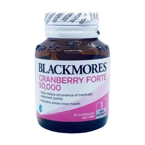 Blackmores Cranberry Forte 50000mg 30 viên  – Hỗ trợ giảm viêm bàng quang