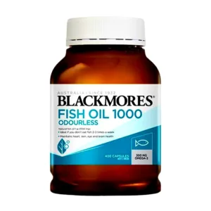 Blackmores fish oil 1000mg omega-3 400 viên - Giúp duy trì sức khỏe tim, da, mắt và não.