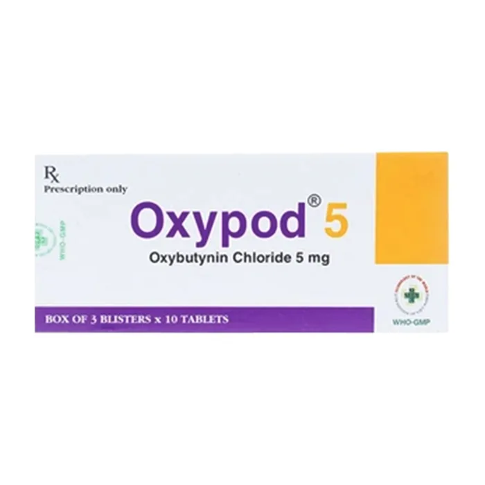 Oxypod 5mg - Điều trị tiểu nhiều,tiểu không tự chủ