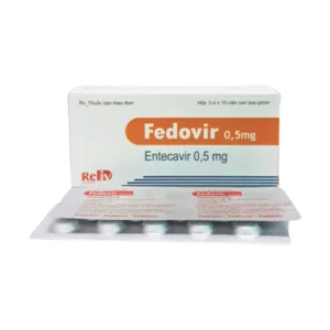 Fedovir 0.5mg - Hộp 3 vỉ x 10 viên - Điều trị nhiễm virus viêm gan B