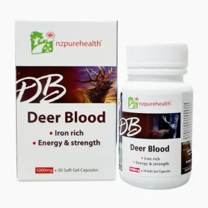 Deer Blood 1000mg Nzpurehealth - Cung cấp sắt, bổ máu, protein