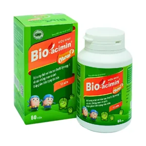 Bio-acimin Chew F (60 viên) - Bổ sung chất xơ chai
