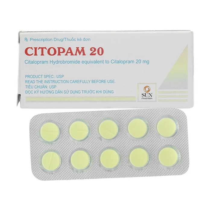 Citopam 20mg (30 viên) - Điều trị trầm cảm, rối loạn hoảng sợ