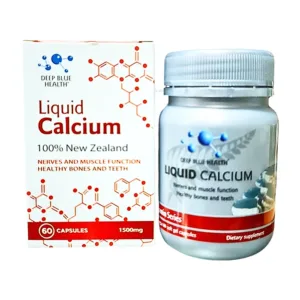 Deep Blue Health Liquid Calcium (60 viên) - Tăng cường hấp thu và ngăn ngừa các bệnh lí loãng xương