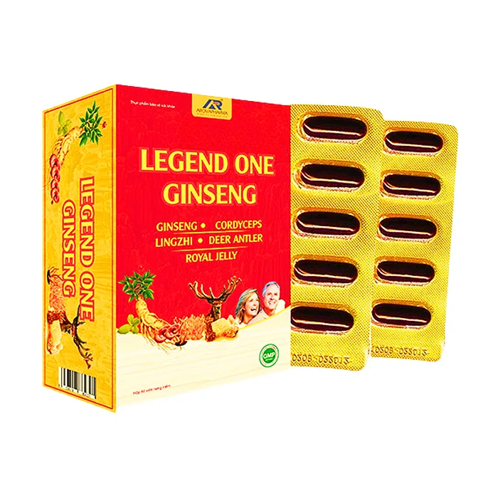 Legend One Ginseng (60 viên) - Hỗ trợ tăng sức đề kháng và giảm mệt mỏi