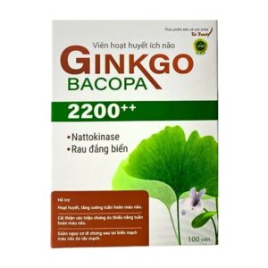 Ginkgo Bacopa 2200++ Hỗ trợ hoạt huyết, tăng cường tuần hoàn máu não