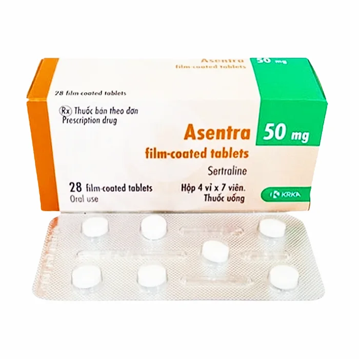 Asentra 50mg Sertraline - Điều trị trầm cảm, rối loạn lo âu