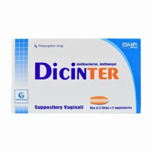 Dicinter (10 viên) - Viên đặt âm đạo