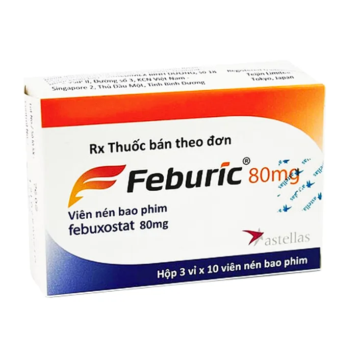 Feburic 80mg - Trị tăng acid uric, gout