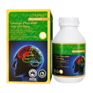 Ginkgo Plus 6000mg Vitatree (40 viên)- Cải thiện tuần hoàn máu trong não