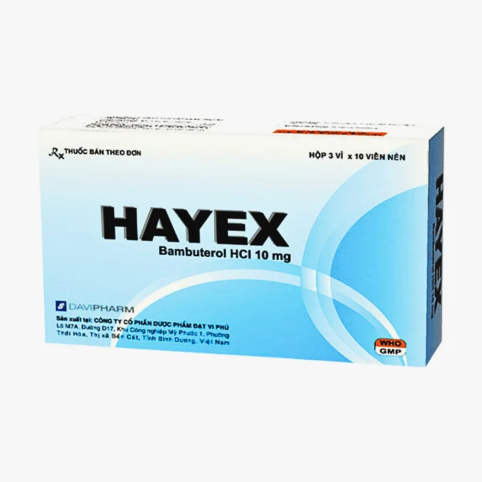 Hayex - Điều trị hen phế quản, co thắt phế quản