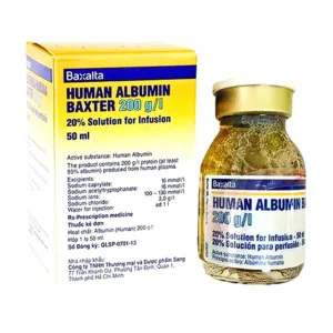 Human Albumin Baxter 50ml - Phục hồi và duy trì thể tích máu