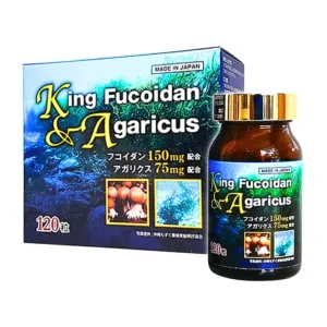 King Fucoidan & Agaricus (120v) - Hỗ trợ giảm tác dụng phụ của hóa chất độc hại