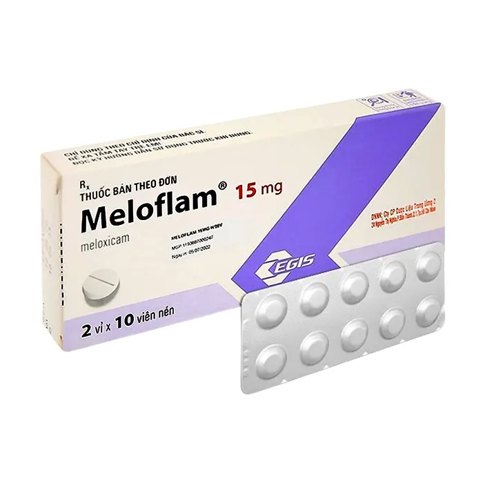 Meloflam 15mg (2 vỉ x 10 viên) - Thuốc kháng viêm giảm đau xương khớp