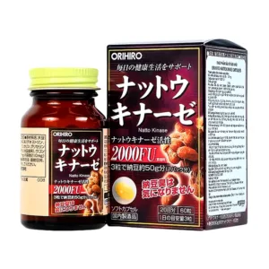 Nattokinase Orihiro (60 viên) - Hỗ trợ giảm nguy cơ huyết khối