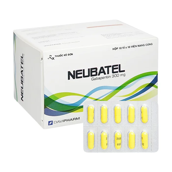 Neubatel 300mg (10 vỉ x 10 viên) - Thuốc trị động kinh cục bộ
