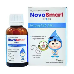 NovoSmart Drops 20ml - Bổ sung DHA, EPA giúp trẻ tăng chỉ số IQ, phát triển não
