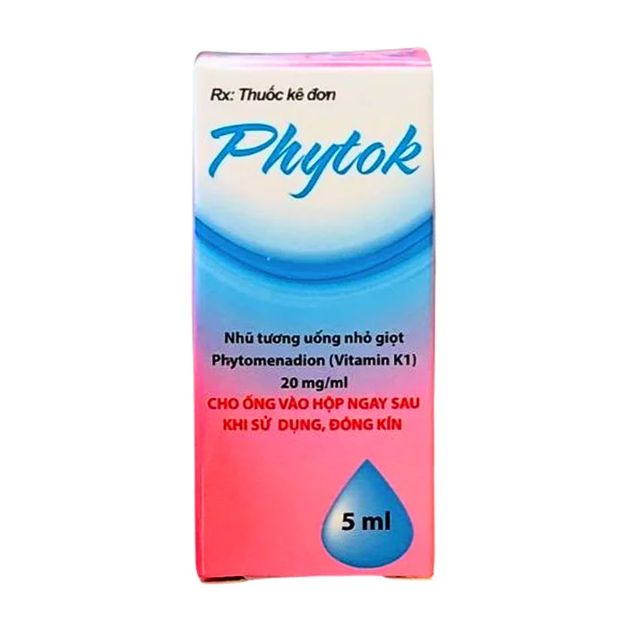 Phytok (Hộp 1 ống x 5ml) - Ngăn ngừa thiếu hụt vitamin K