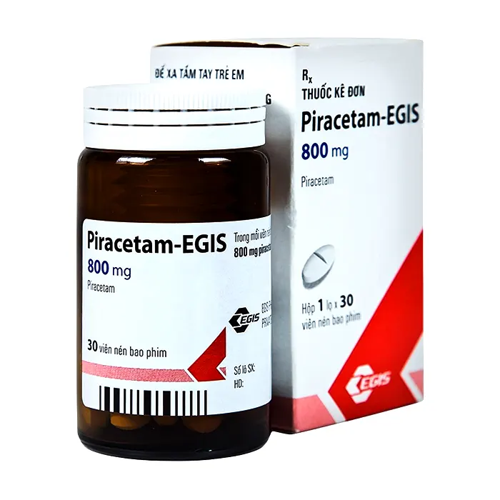 Piracetam EGIS 800mg (lọ 30 viên) - Thuốc trị hội chứng tâm thần thực thể