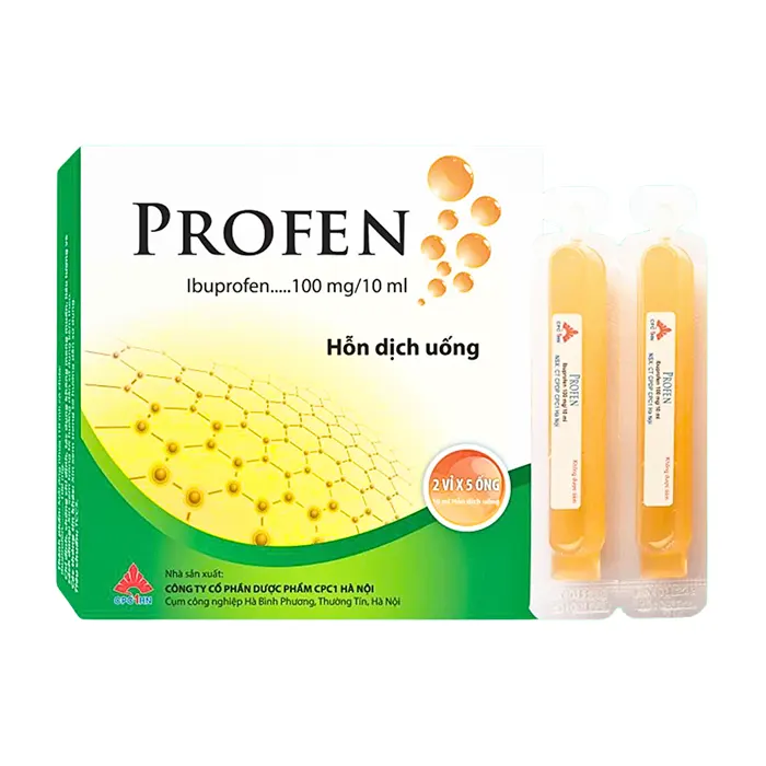 Profen (10 ống) - Giúp hạ sốt, giảm ở đau trẻ em
