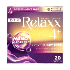 DTP-Relaxx 4+ CPC1 ( 4 vỉ x 5 ống) - Viêm giác mạc nặng ở người lớn bị bệnh khô mắt