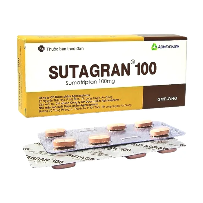 Sutagran 100mg - Điều trị tích cực để cắt ngay cơn đau nửa đầu