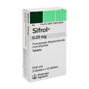 Sifrol 0.25mg (3 vỉ x 10 viên) - Thuốc điều trị các dấu hiệu và triệu chứng của bệnh Parkinson