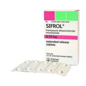 Sifrol 0.75mg (3 vỉ x 10 viên) - Thuốc điều trị bệnh Parkinson
