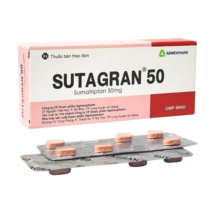 Sutagran 50mg - Thuốc điều trị đau nửa đầu