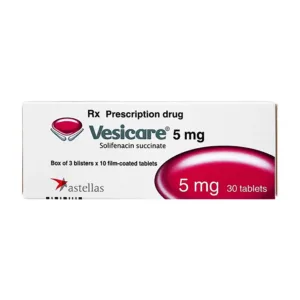 Vesicare 5mg (3 vỉ x 10 viên) - Trị tiểu không tự chủ