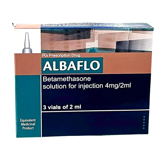 Albaflo (3 ống x 2ml) 4mg/2ml - Điều trị viêm nhiễm, dị ứng, các cơn hen