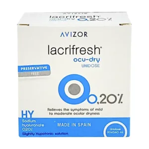 Avizor Lacrifresh 0.20% (4 vỉ x 5 ống) - Dung dịch nhỏ mắt
