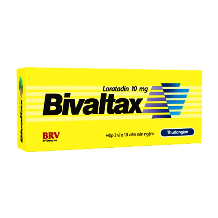 Bivaltax 10mg (3 vỉ x 10 viên) - Thuốc điều trị viêm mũi dị ứng