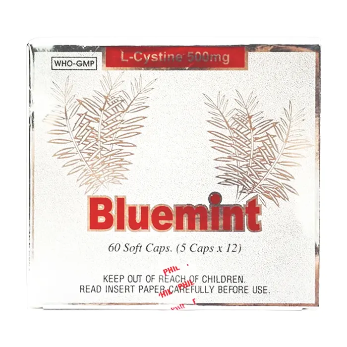 Bluemint Phil (12 vỉ x 5 viên) - Hỗ trợ điều trị viêm da, sạm da, tàn nhang