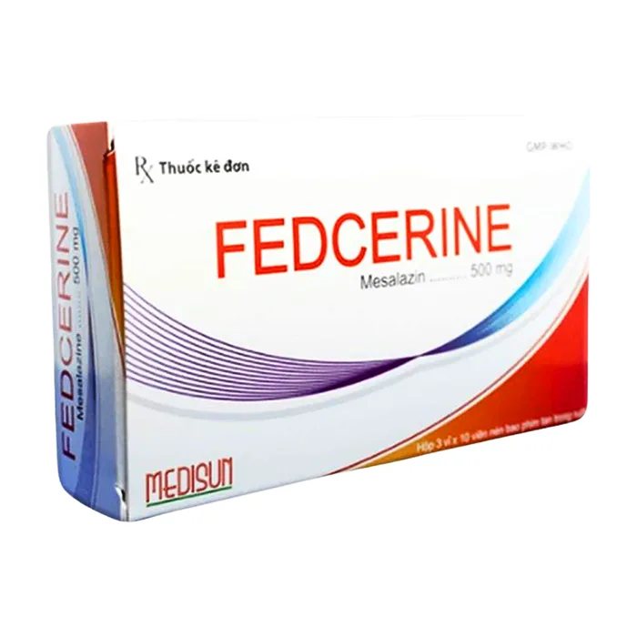 Fedcerine Medisun (3 vỉ x 10 viên) - Điều trị viêm loét đại tràng
